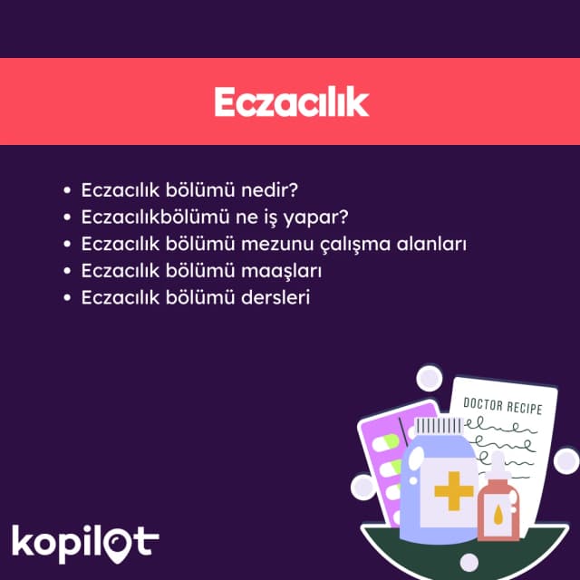 Eczacılık  Bölümü Nedir? Ne İş Yapar? Maaşları
