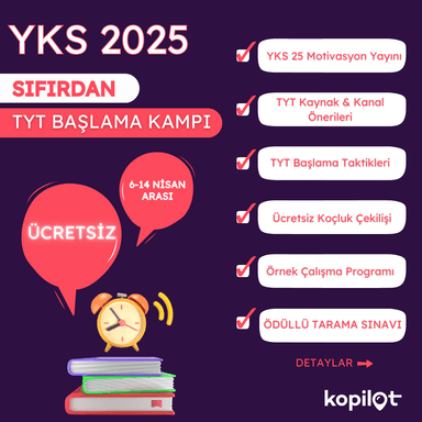 YKS'25 SIFIRDAN TYT BAŞLAMA KAMPI