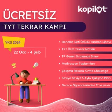 ÜCRETSİZ TYT TEKRAR KAMPI